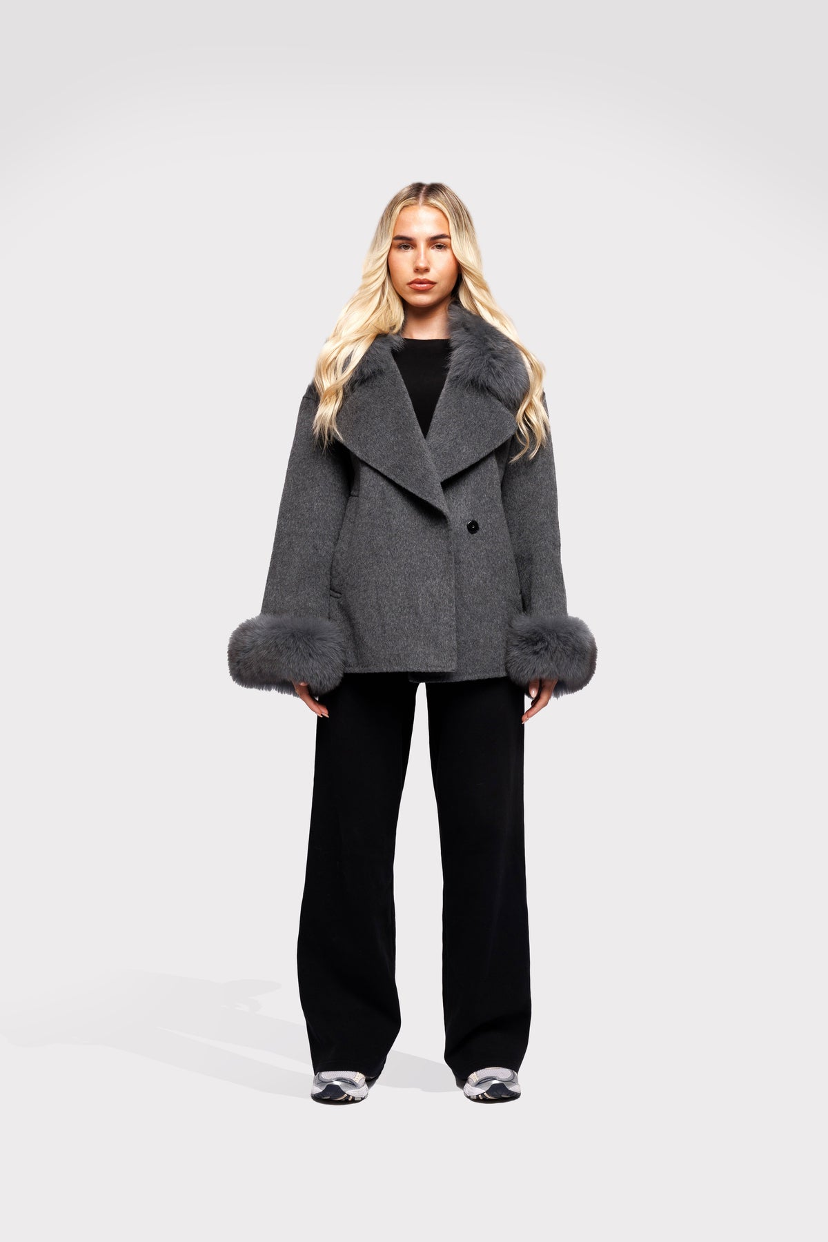 Blazer Faca Aveludado - Grisalho