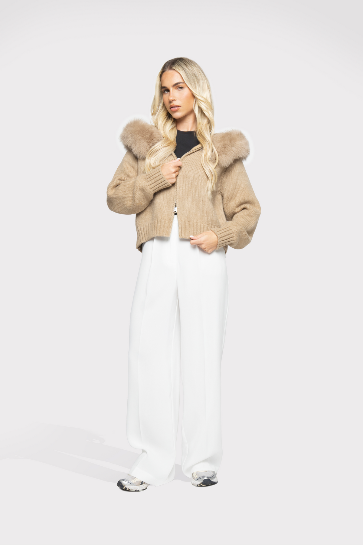 Cardigan Aveludado - Off-white