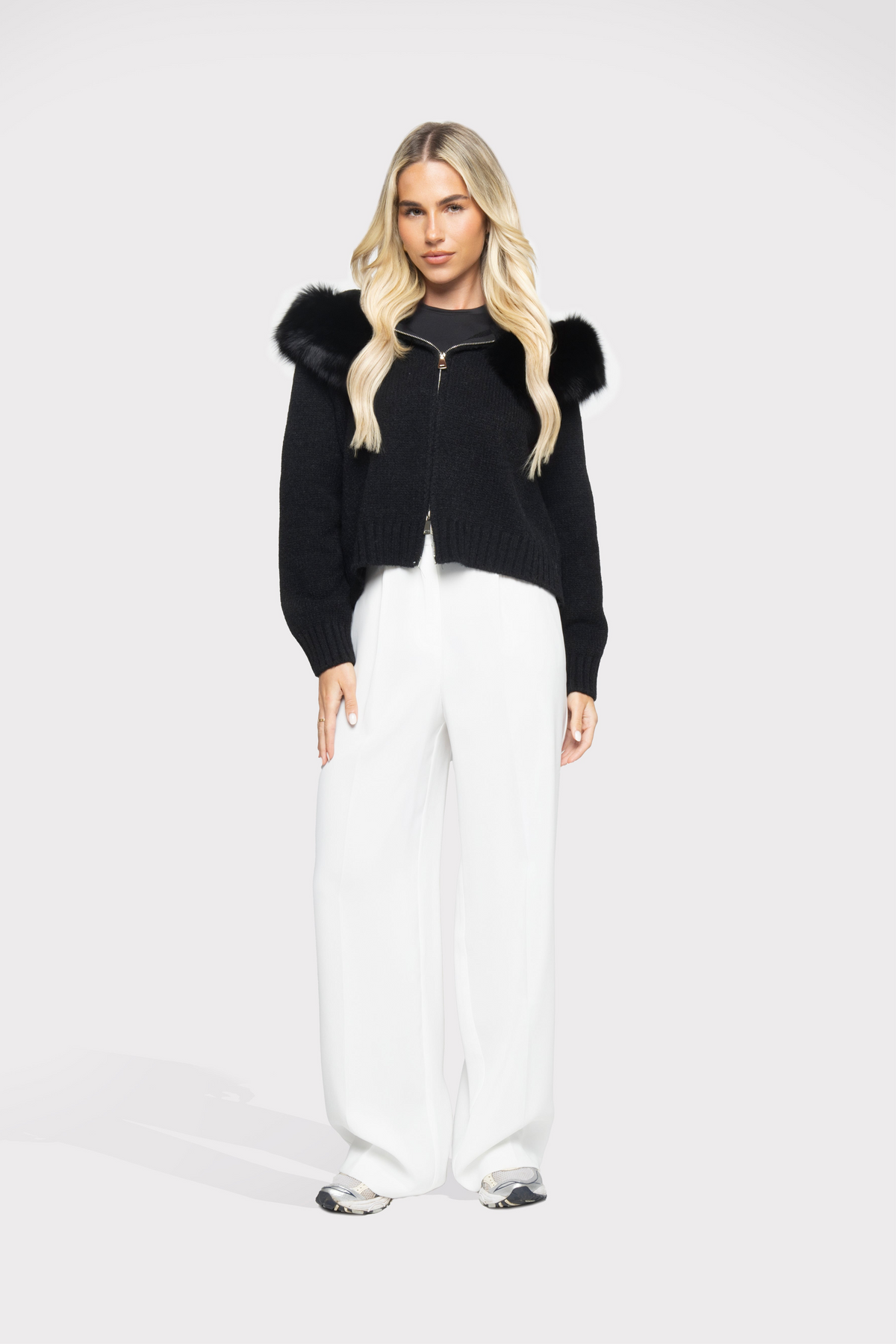 Cardigan Aveludado - Preto