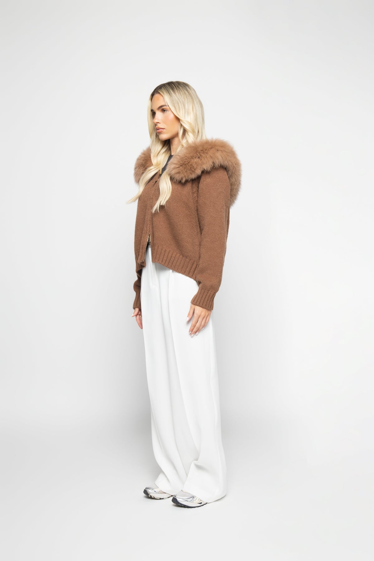 Cardigan Aveludado - Areia