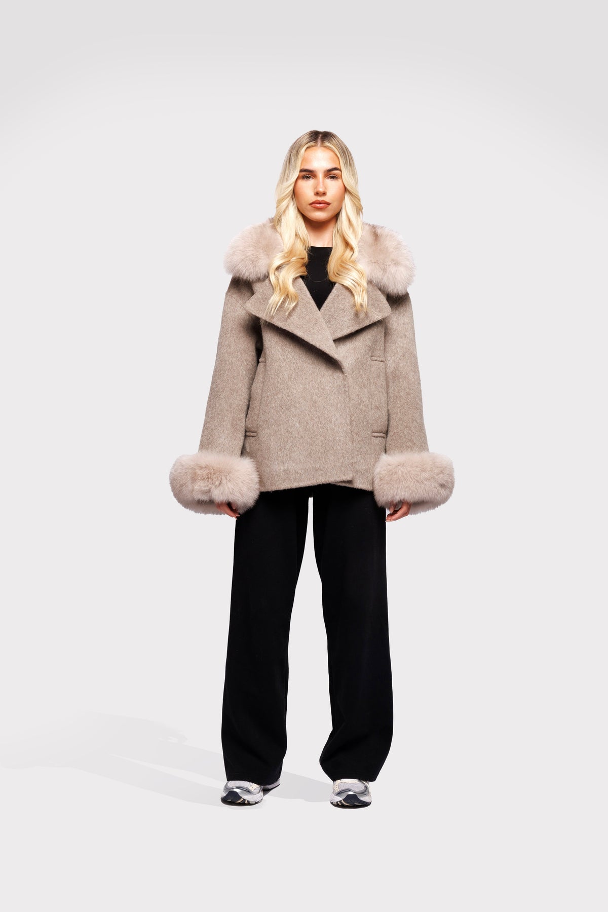 Blazer Faca Aveludado - Areia